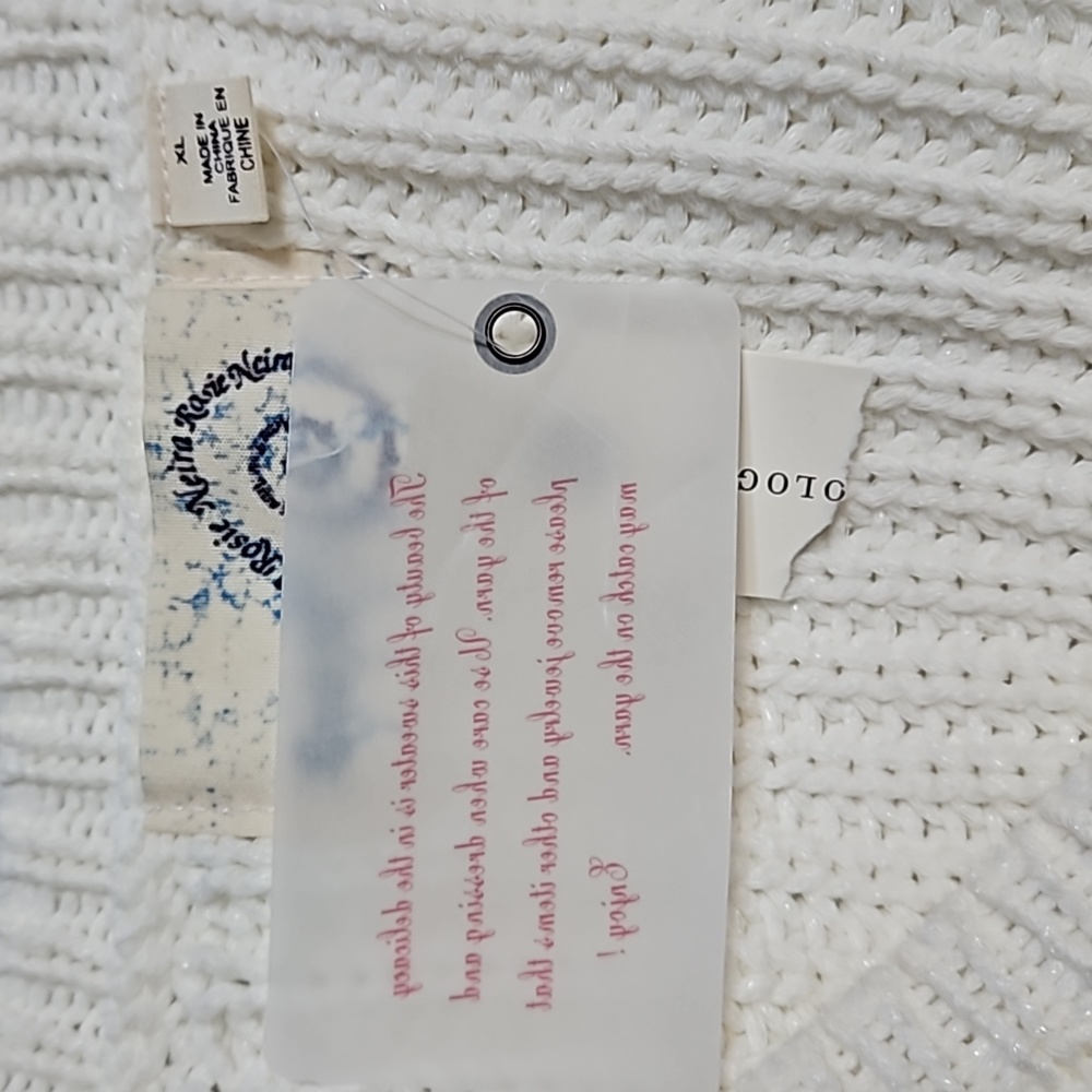 Anthropologie White Knit Sweater - Picture 11 of 13